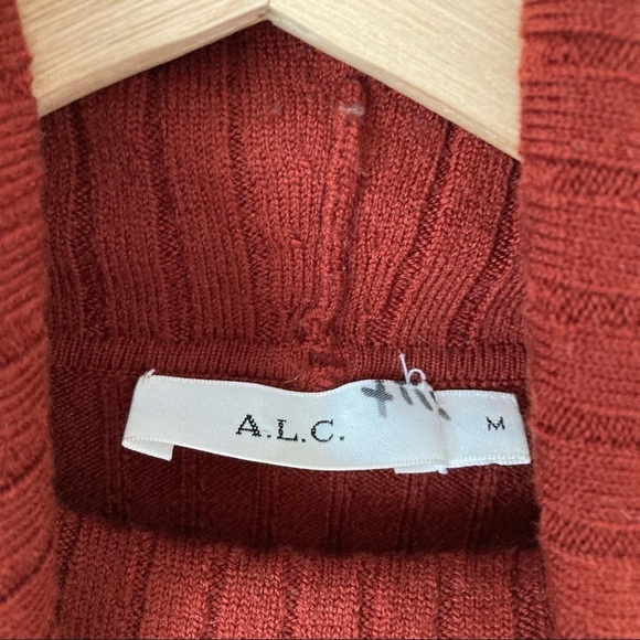 A.L.C. Elisa Ribbed Turtleneck Sweater - Picture 6 of 9